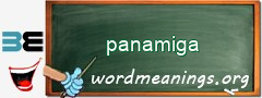 WordMeaning blackboard for panamiga